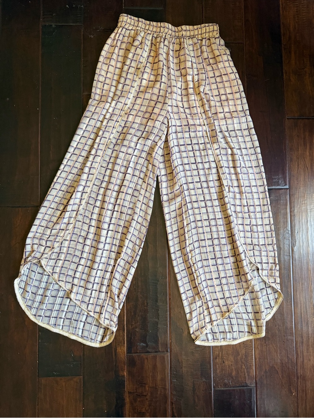 NWT Nüd by Nekane Metallic Wide Leg Pants Culottes M